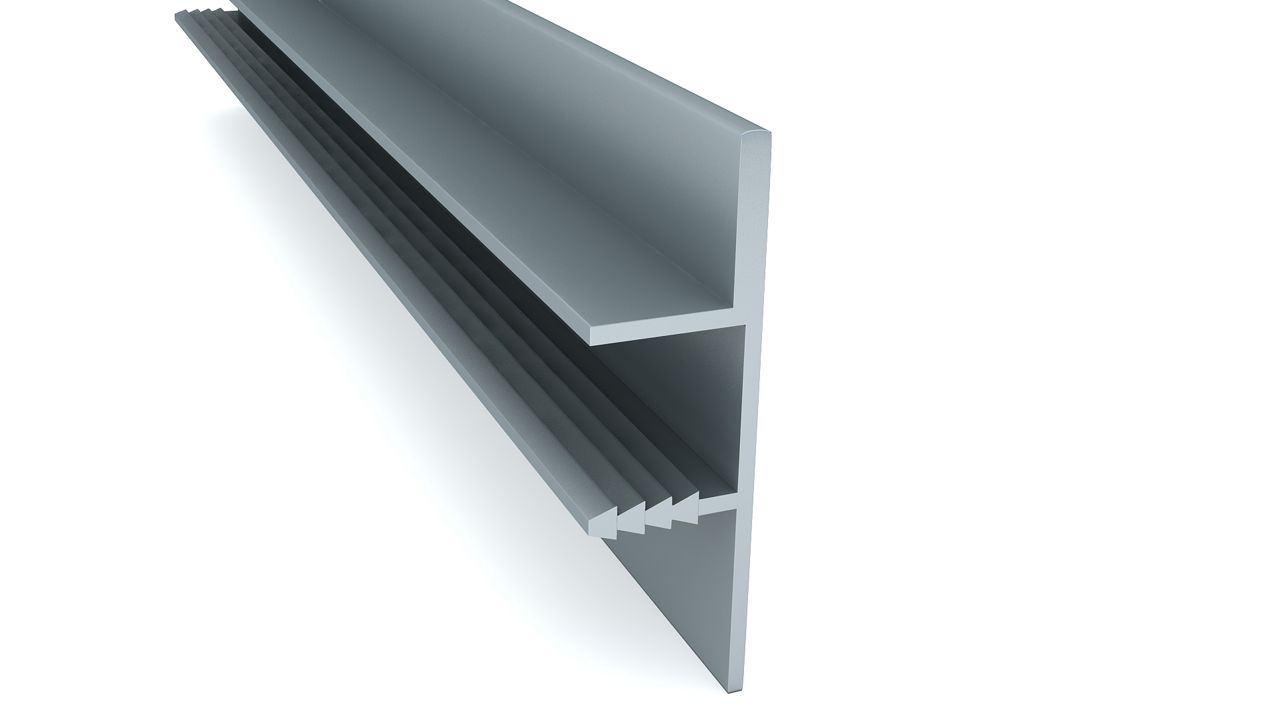 Enox Aluminium Edge Profile EAPS-143 – aluminium handle edge profile in ALU/SS/RAW finish