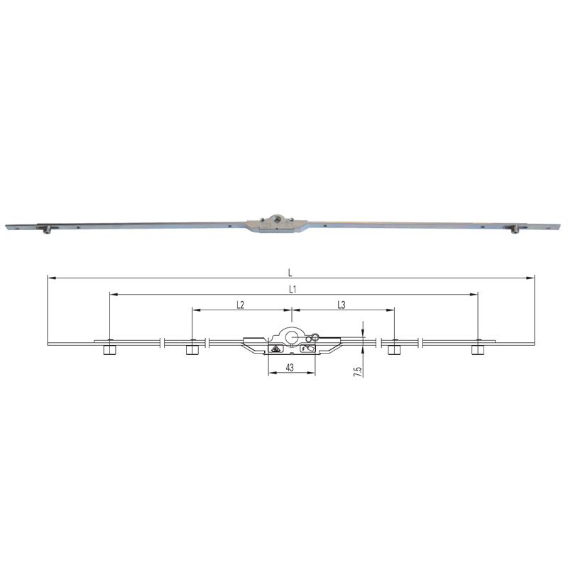 ESPAG for Inward Open Window BS: 7.5MM CQ12A170242(240mm) -CQ12A17164 (1600mm) Picture 1
