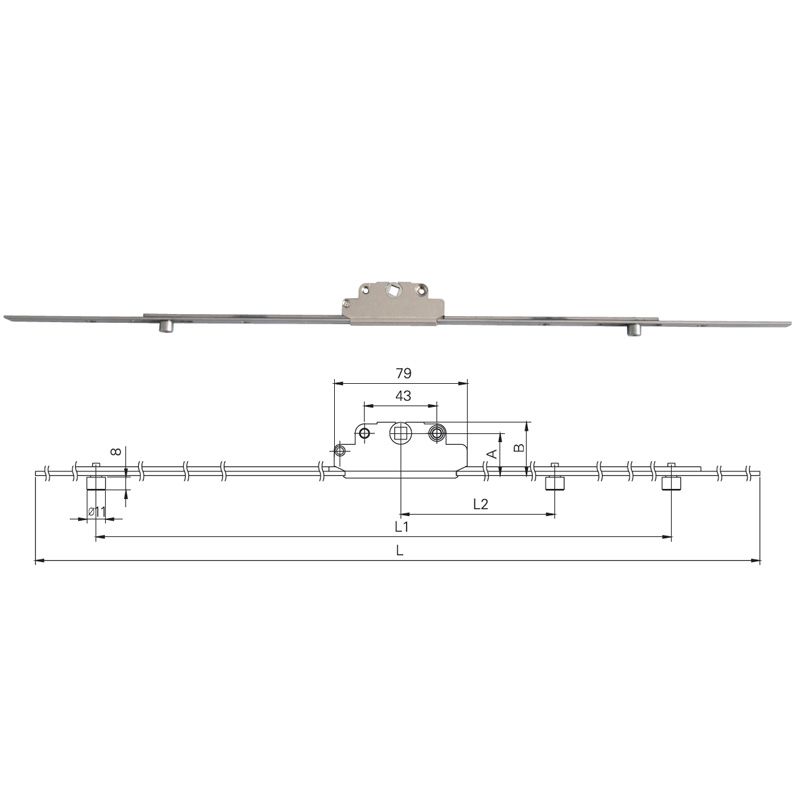 ESPAG for Outward Casement BS 25MM SS304 CQ22F020425(400MM)-CQ22F020825(800MM) Picture 1