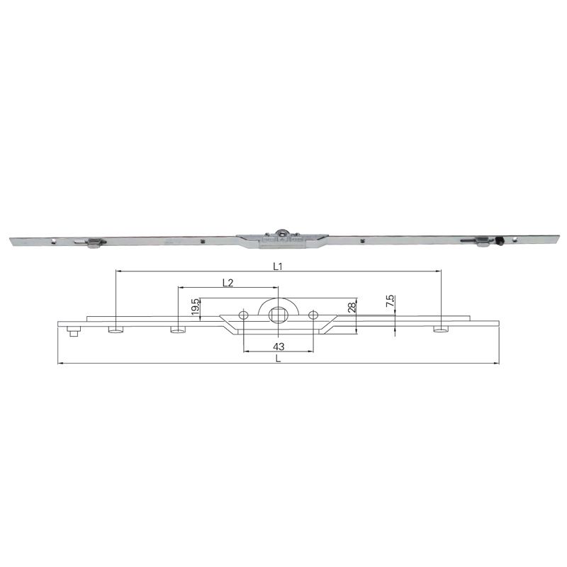 ESPAG for Sliding Window BS7.5MM SS304 CQ32A010425(400MM)-CQ32A012145 (2100MM) Picture 1