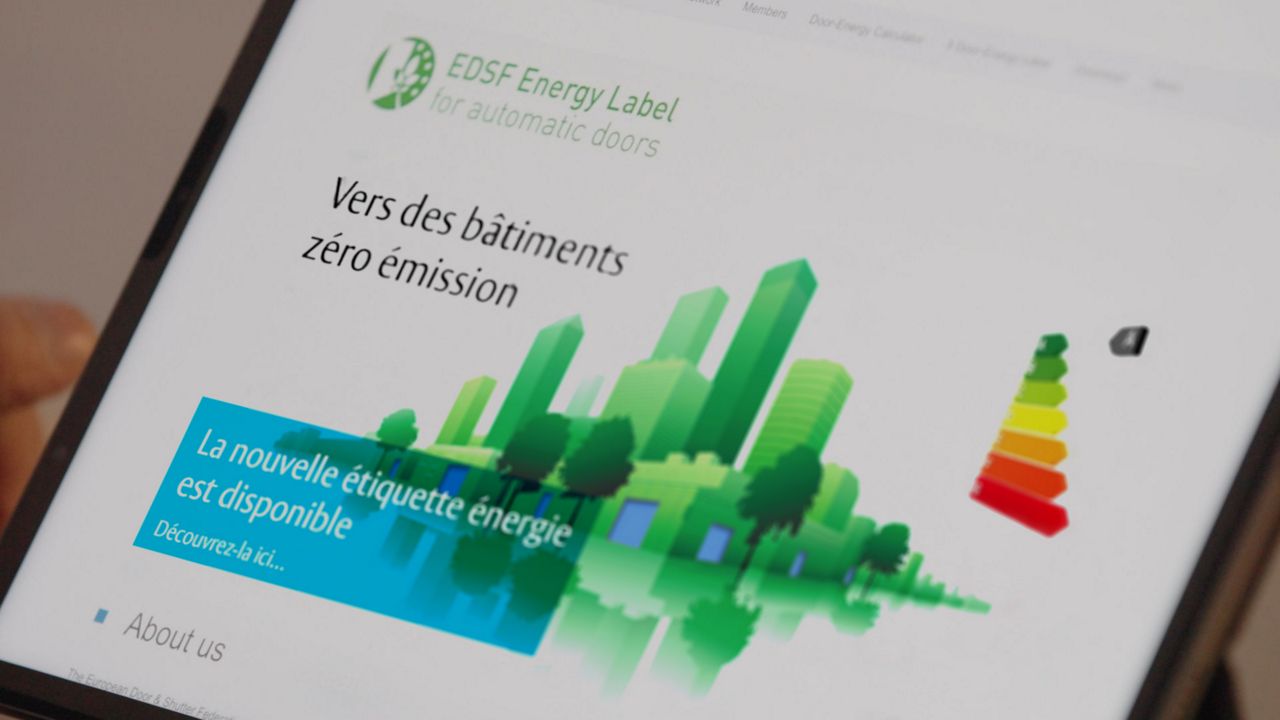Etiquette énergie pour les portes automatiques