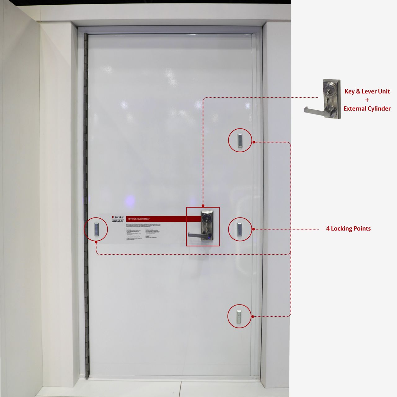 Image: Rivers Security Model F Four-point Lock Exterior View