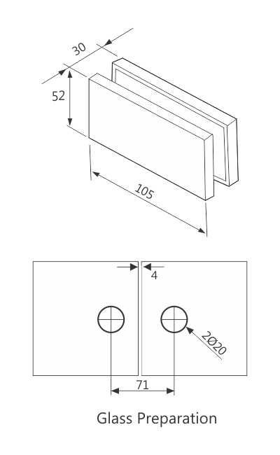 Image: f2bc7-enox-glass-patch-fitting-cutout-epf-716a.jpg
