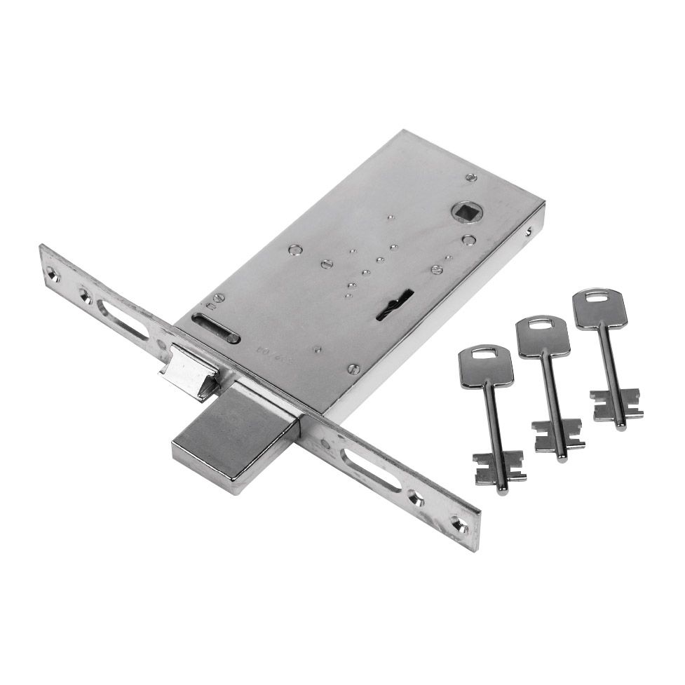 F68 - Lock for iron mid-rail doors with 1 locking point