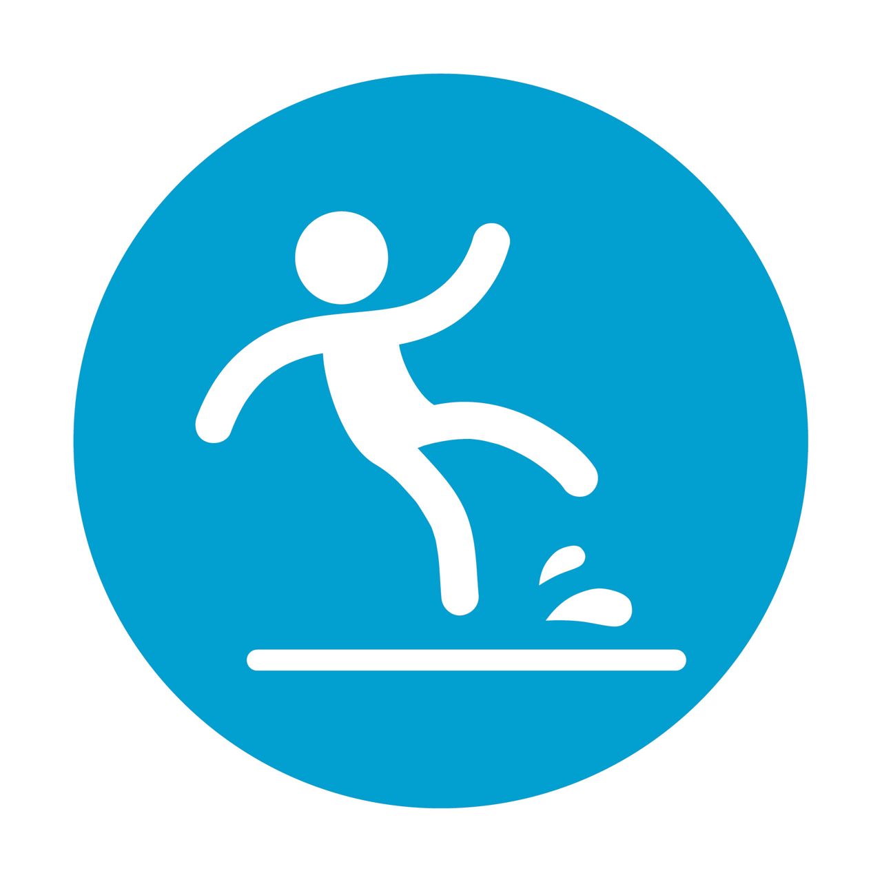 Person slipping icon