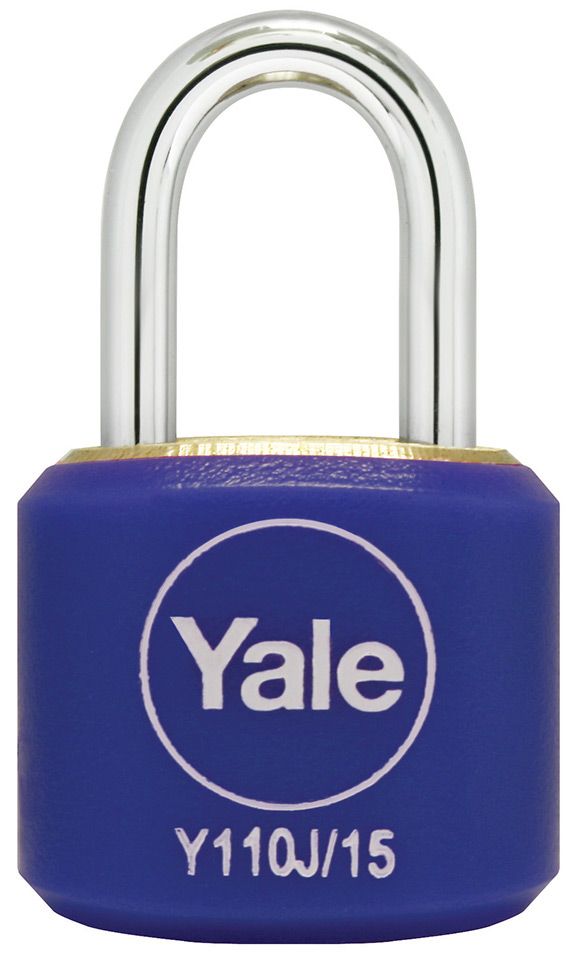 Image: fdaa5-yale-y110j151112-indoor-brass-padlock-blue