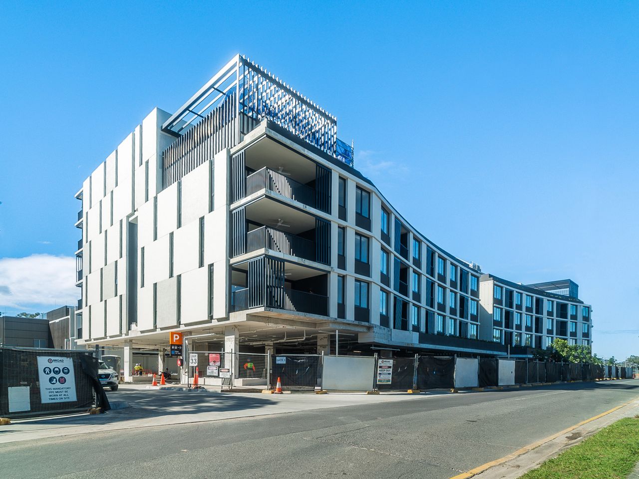 A street view of Ferny Grove Transit Oriented Development