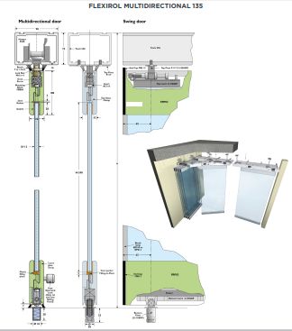 Image: Flexirol multidirectional Glass Sliding Kit