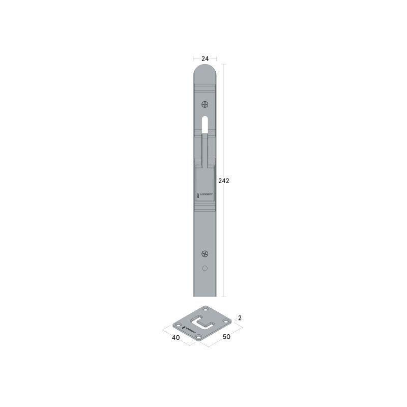 Flush Bolt & Drop Seal - LAS9010 / LAS8001 si