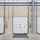 Internal view of three Crawford OH1142P dual drive sectional door installed at Fradley Park