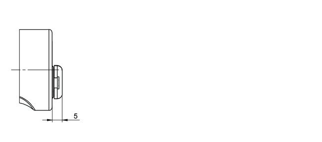 Image: Furniture lock CLIQ® Go N186,SERVICE=CLIQGo technical drawing