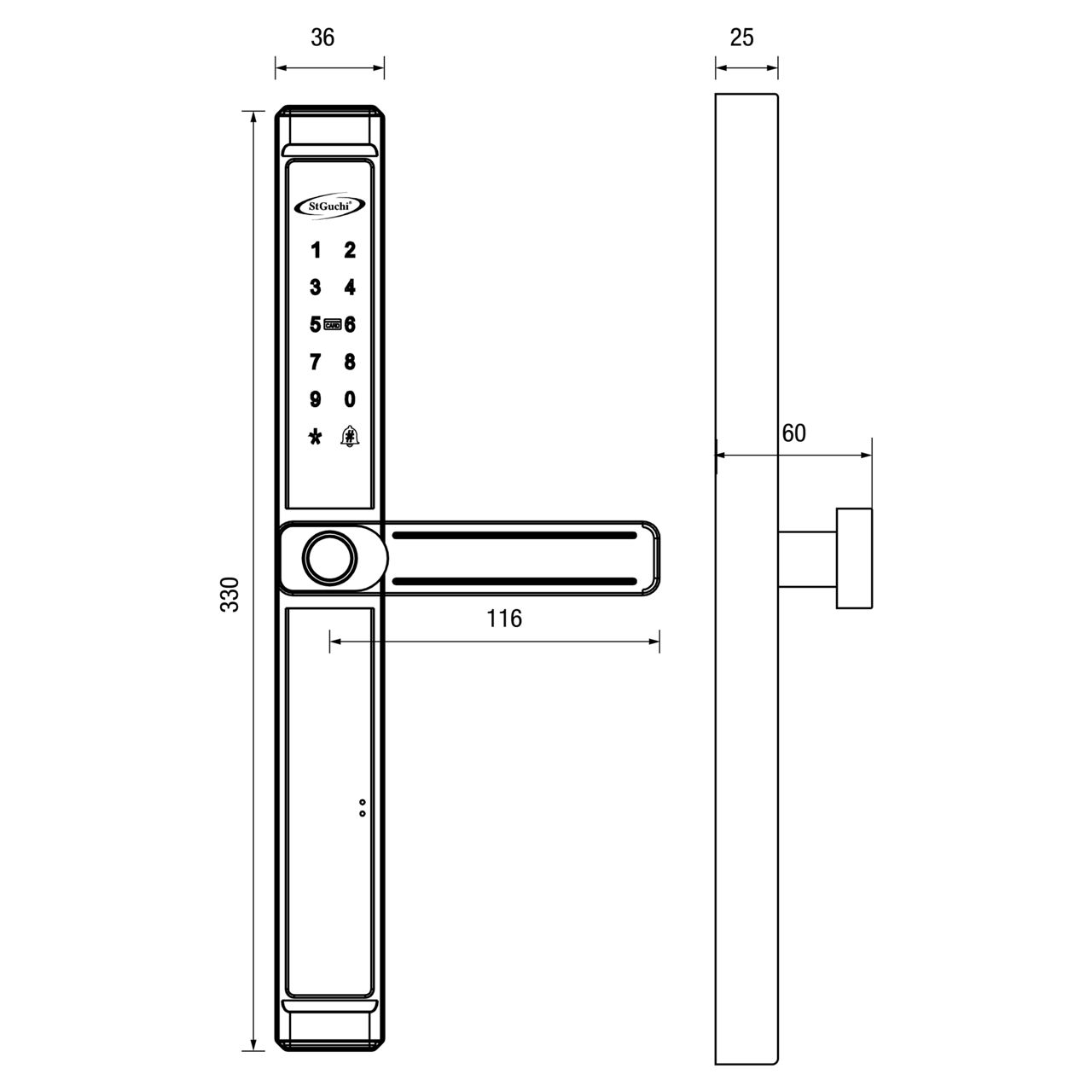 Image: Keyper-G100 Dimension