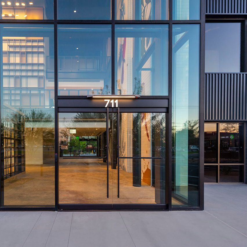 Glass doors