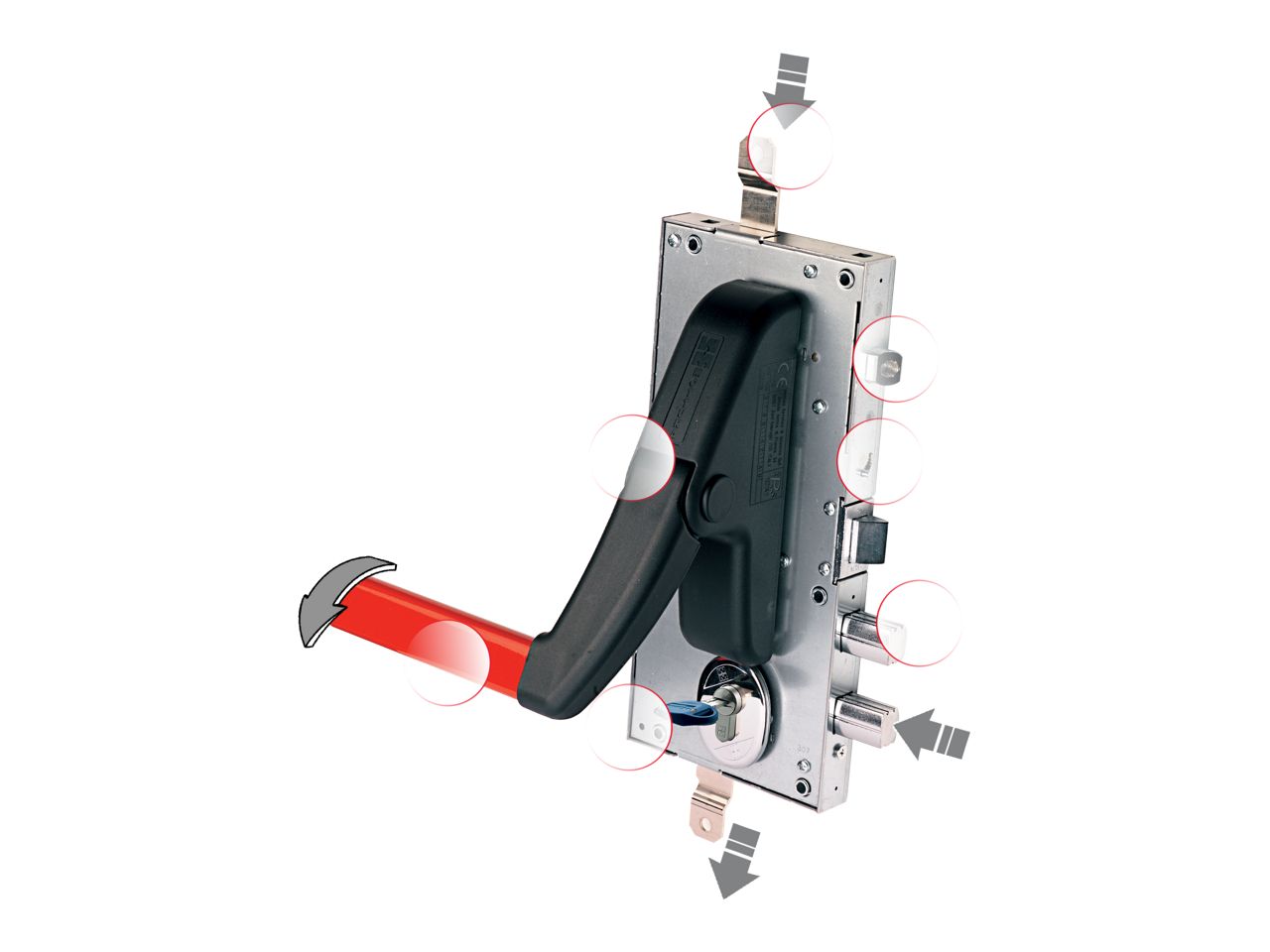Series 86 Gorilla lock with panic bar features