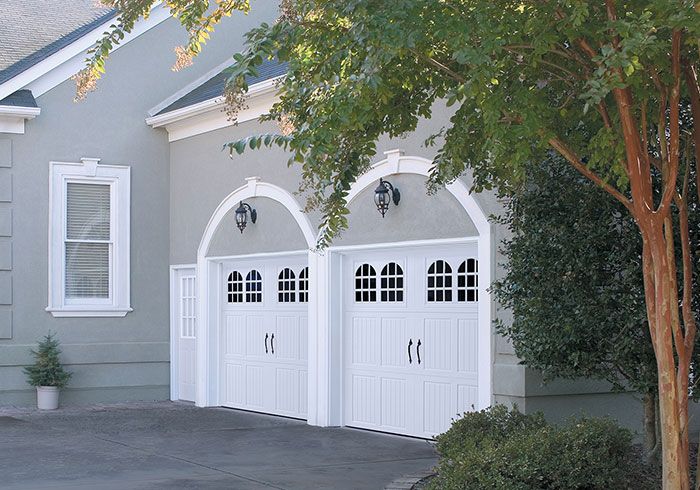 Classica Tuscany True White Garage Door