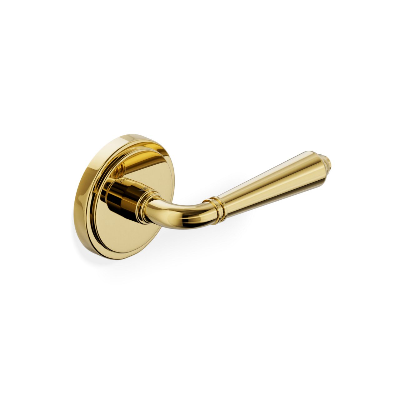 H 1037 Teseo Polished brass round rosette
