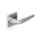 H 1052 Mikhail Leykin Satin chrome square rosette