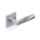 H 376 Giancarlo Vegni Satin chrome square rosette