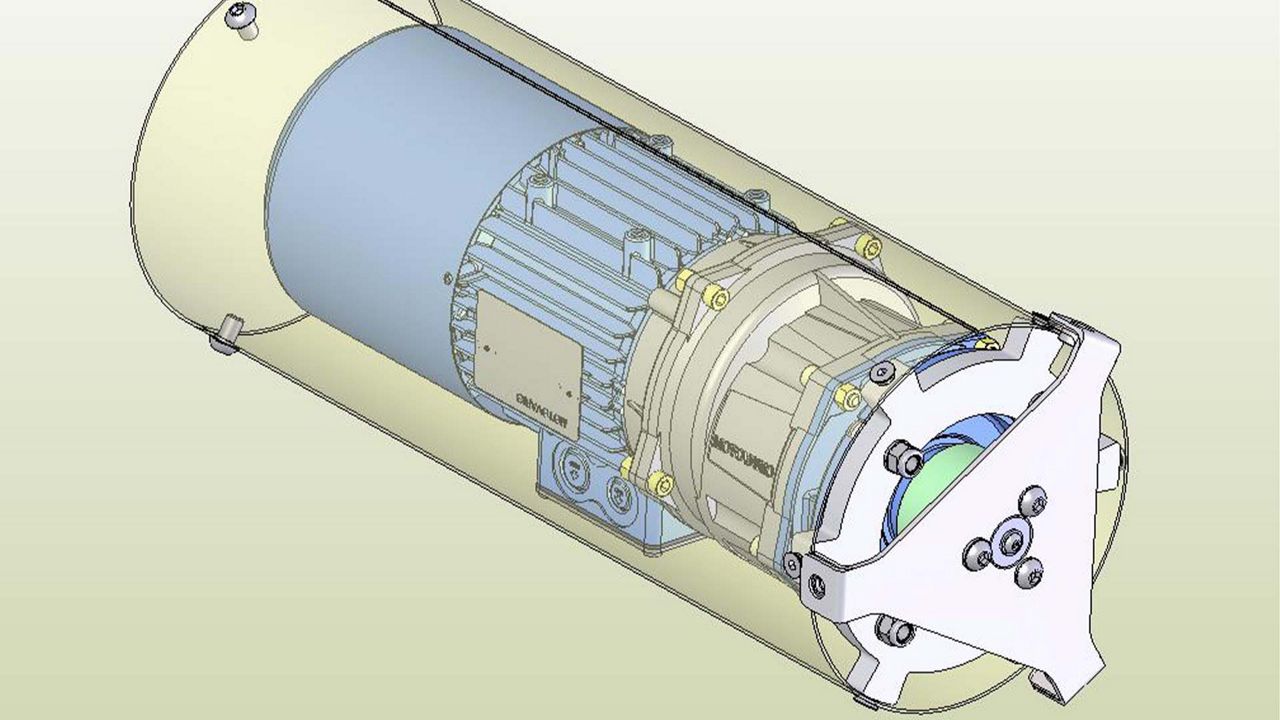 An illustration of a part in the door. 