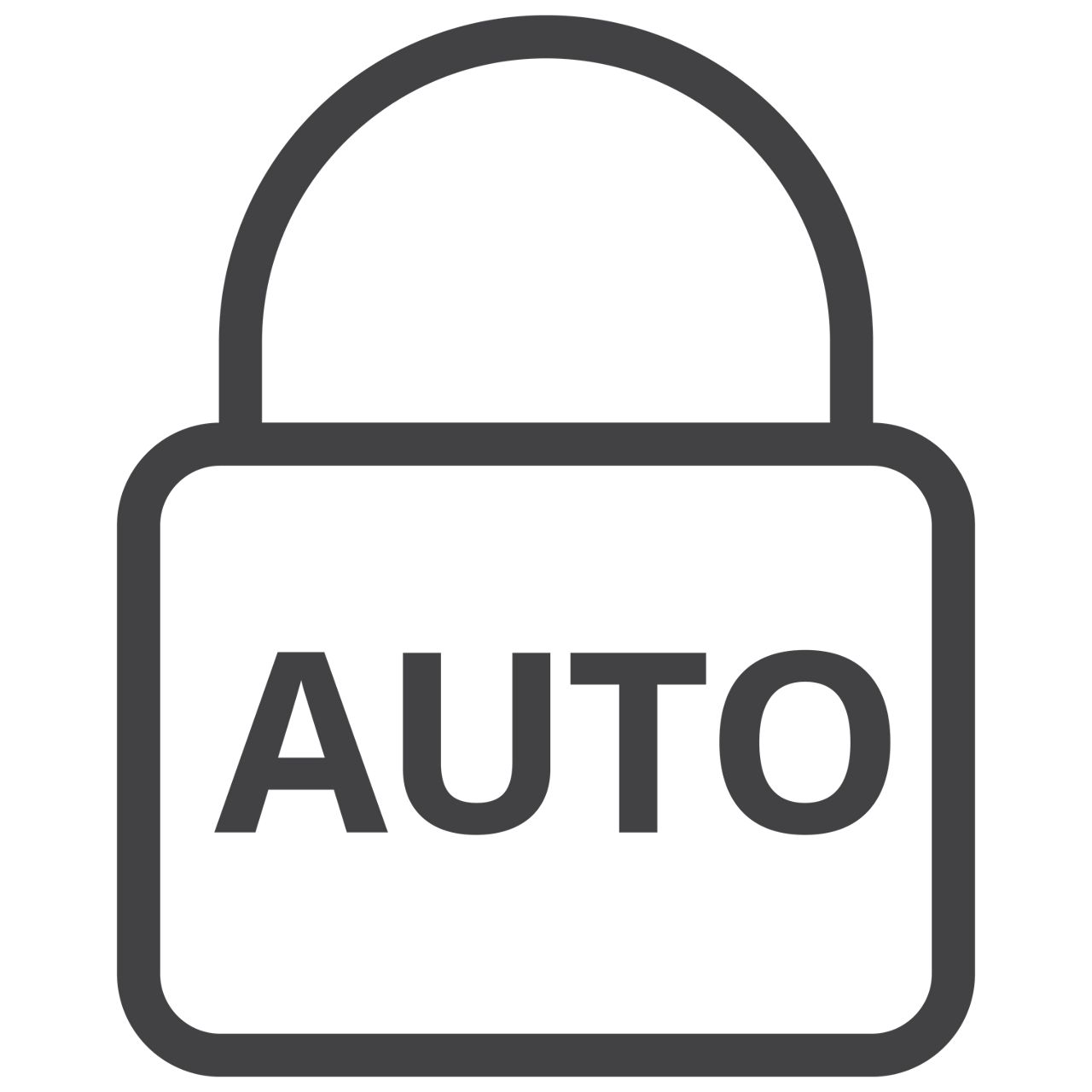 Icoon automatisch op slot
