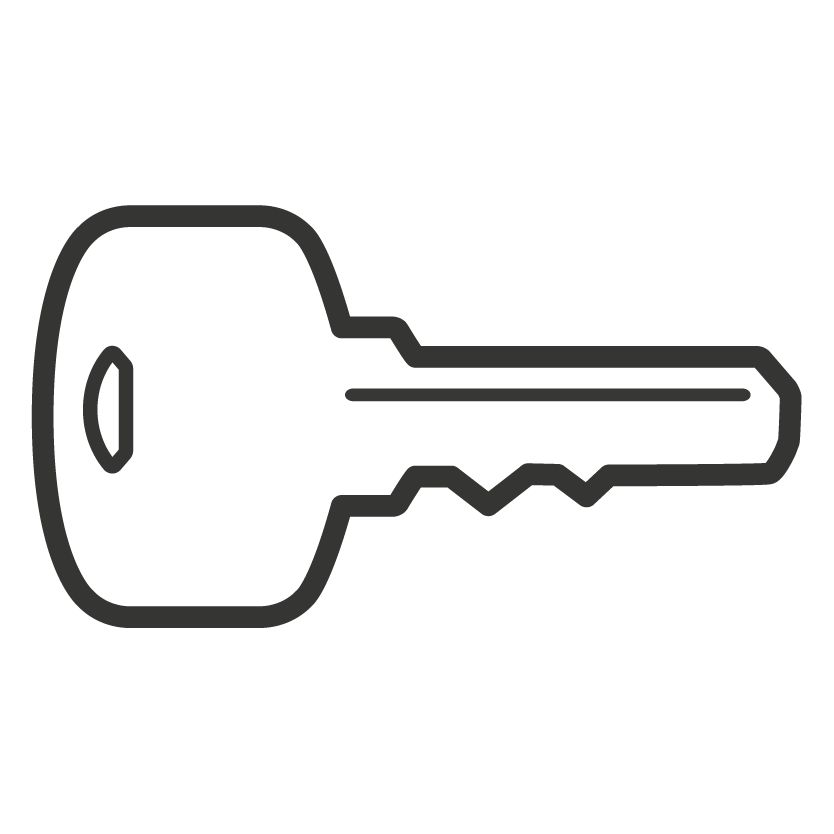 lijntekening sleutel