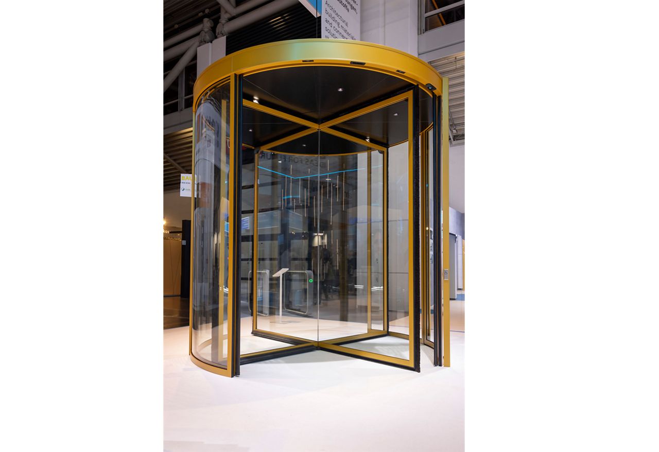 ASSA ABLOY RD200 revolving door at Bau 2025
