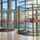ASSA ABLOY RD300 revolving door building entrance view from outside the building