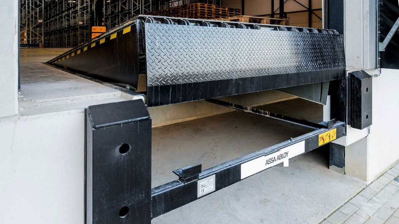 Closeup of loading bay.