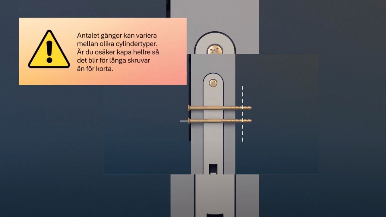 Yale Linus Scandinavia Lock installation.
