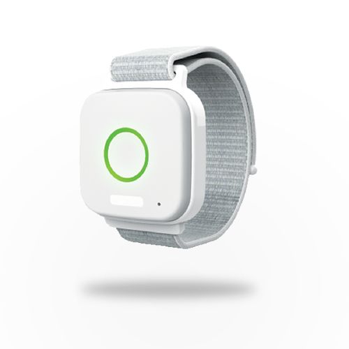 Image: Hvit alarmtryk med GPS