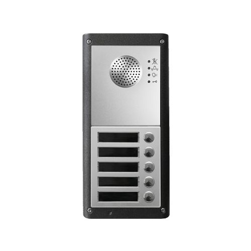 Image: Dørtelefon med 5 tryk.