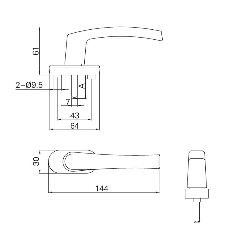 Image: Inward Window Handle-FZ1062630 Picture 2