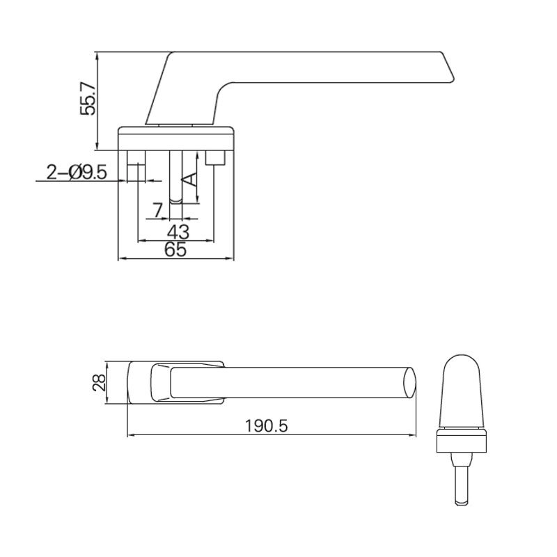 Image: Inward Window Handle-FZ1122630 Picture 2