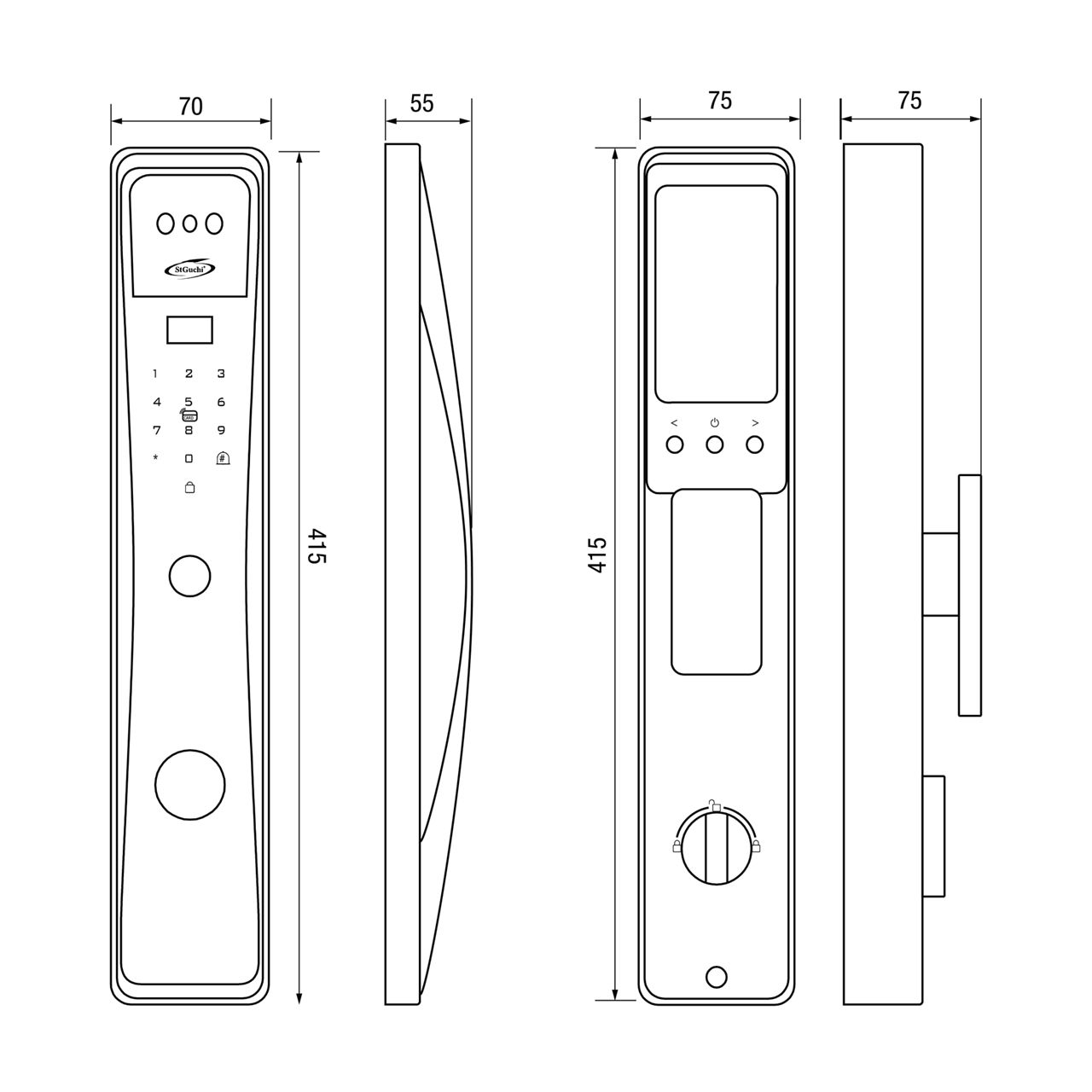 Image: Keyper-P100 Dimension