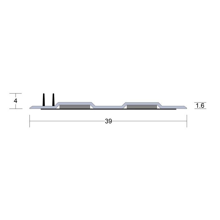 LAS400TF Fire & Smoke Seal for Steel Door Frames