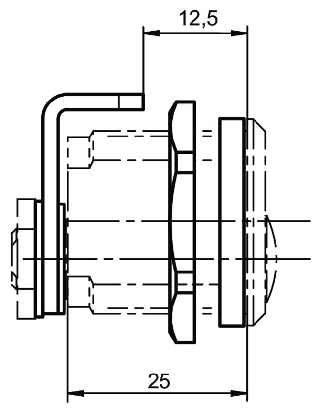 Letterbox set 1909,ABM=25 technical drawing