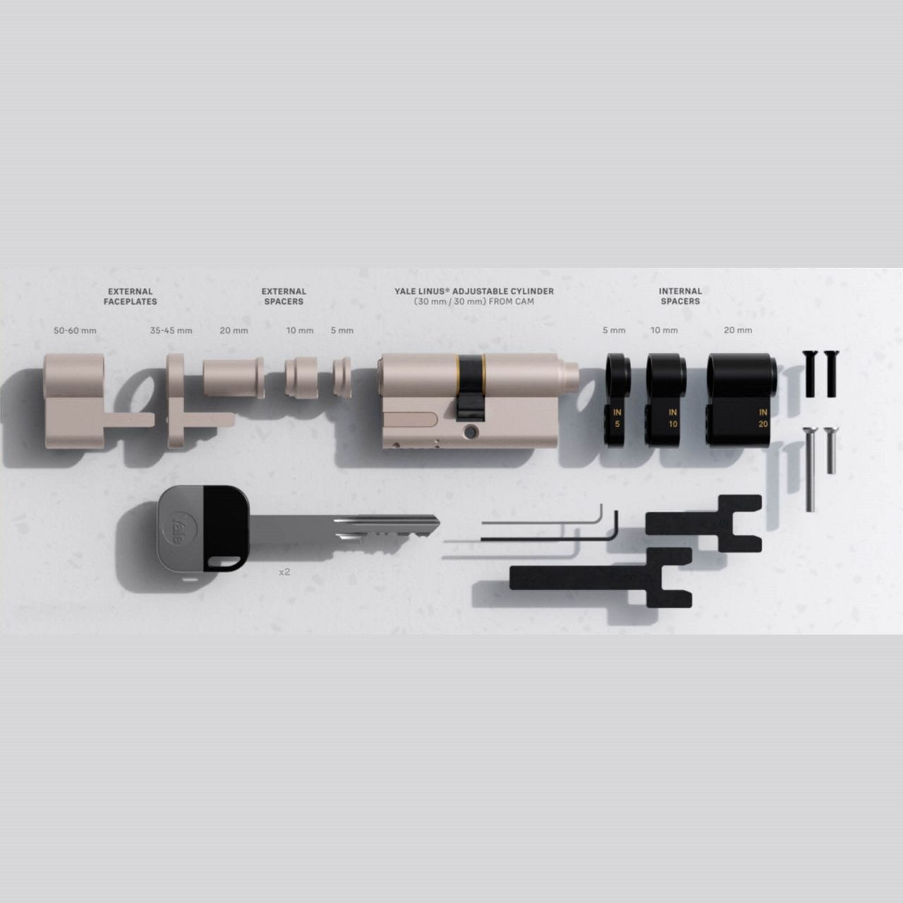 Linus® Adjustable Cylinder modular components