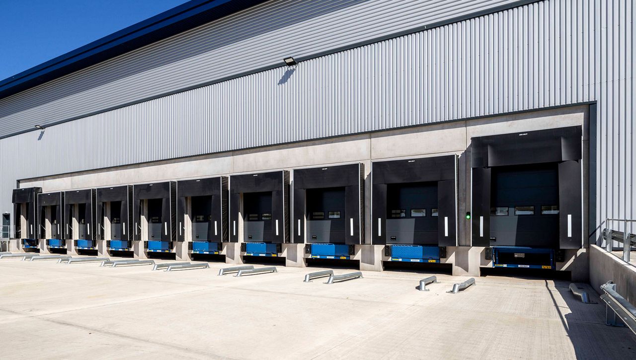 ASSA ABLOY loading bay equipment, including dock leveller, dock door and shelter