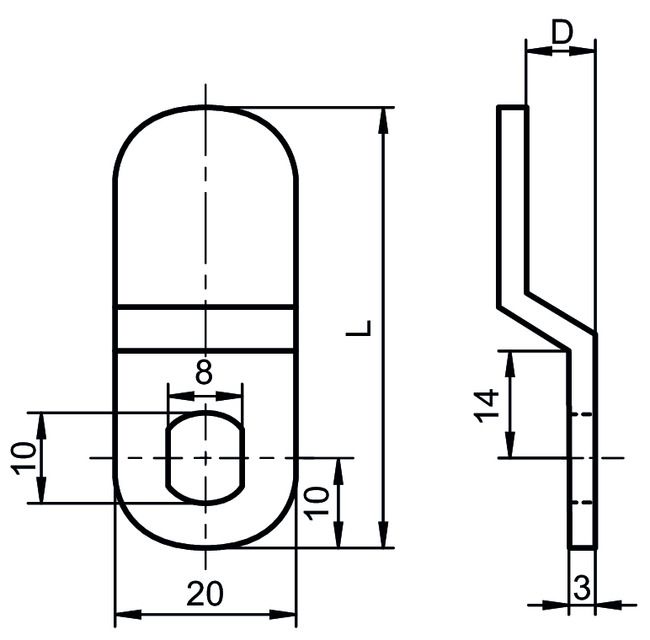 Locking lever NTS1,AUS=NTS1SHZ... technical drawing