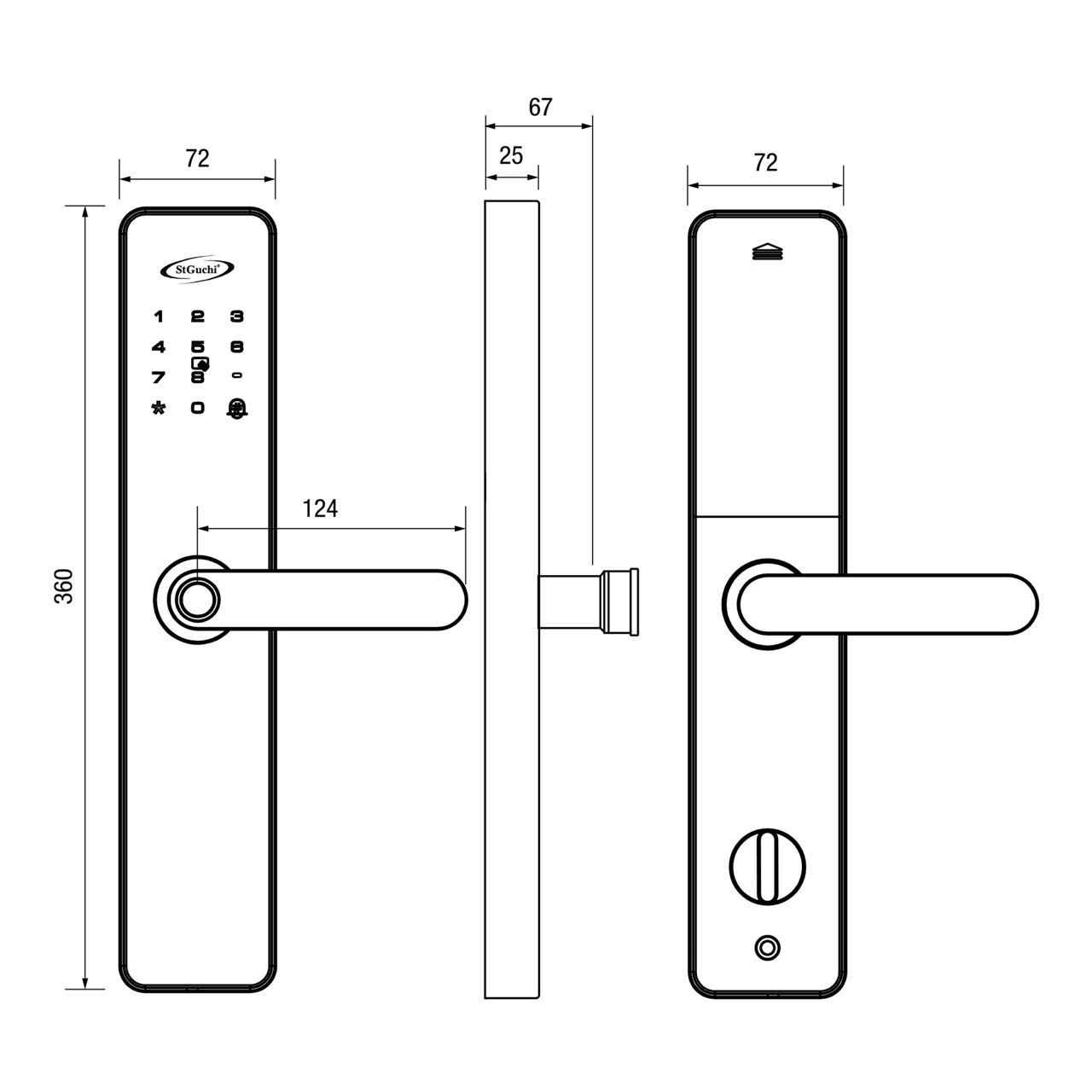 Image: Keyper-M100 Dimension