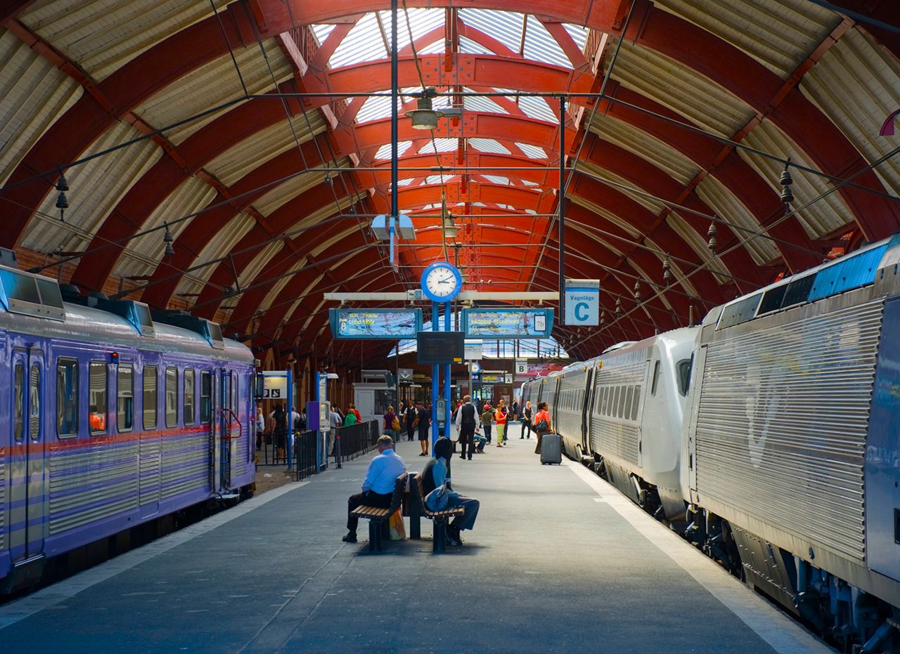 Malmö train station.