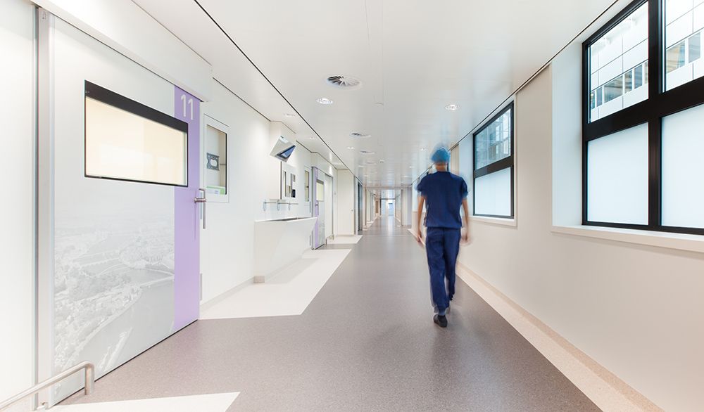 Image: ASSA ABLOY Medicare Sound in einem Krankenhaus