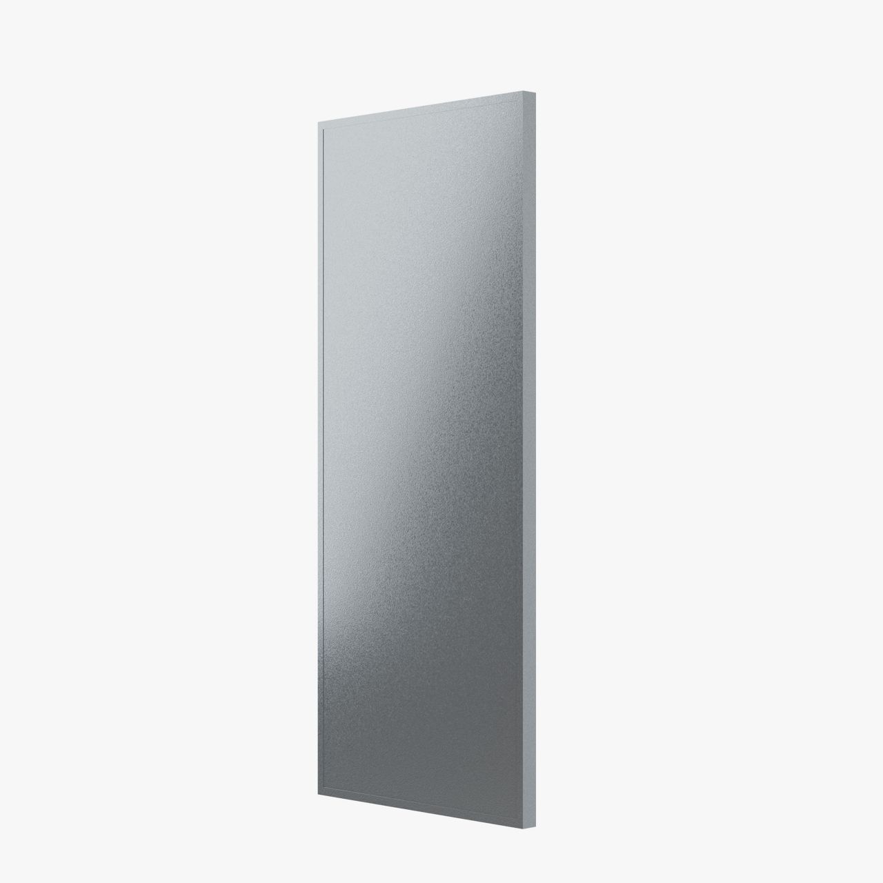 Door full wrapped and capped in metal cladding