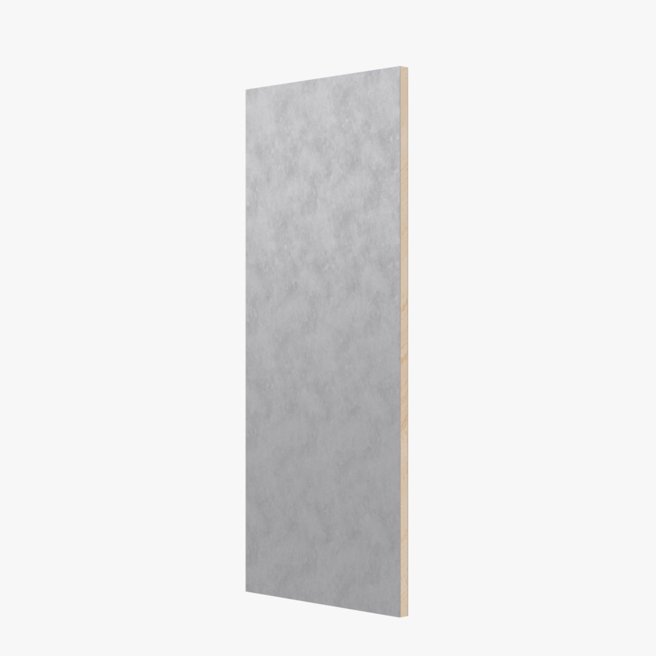 Image: A metal look laminate on a door