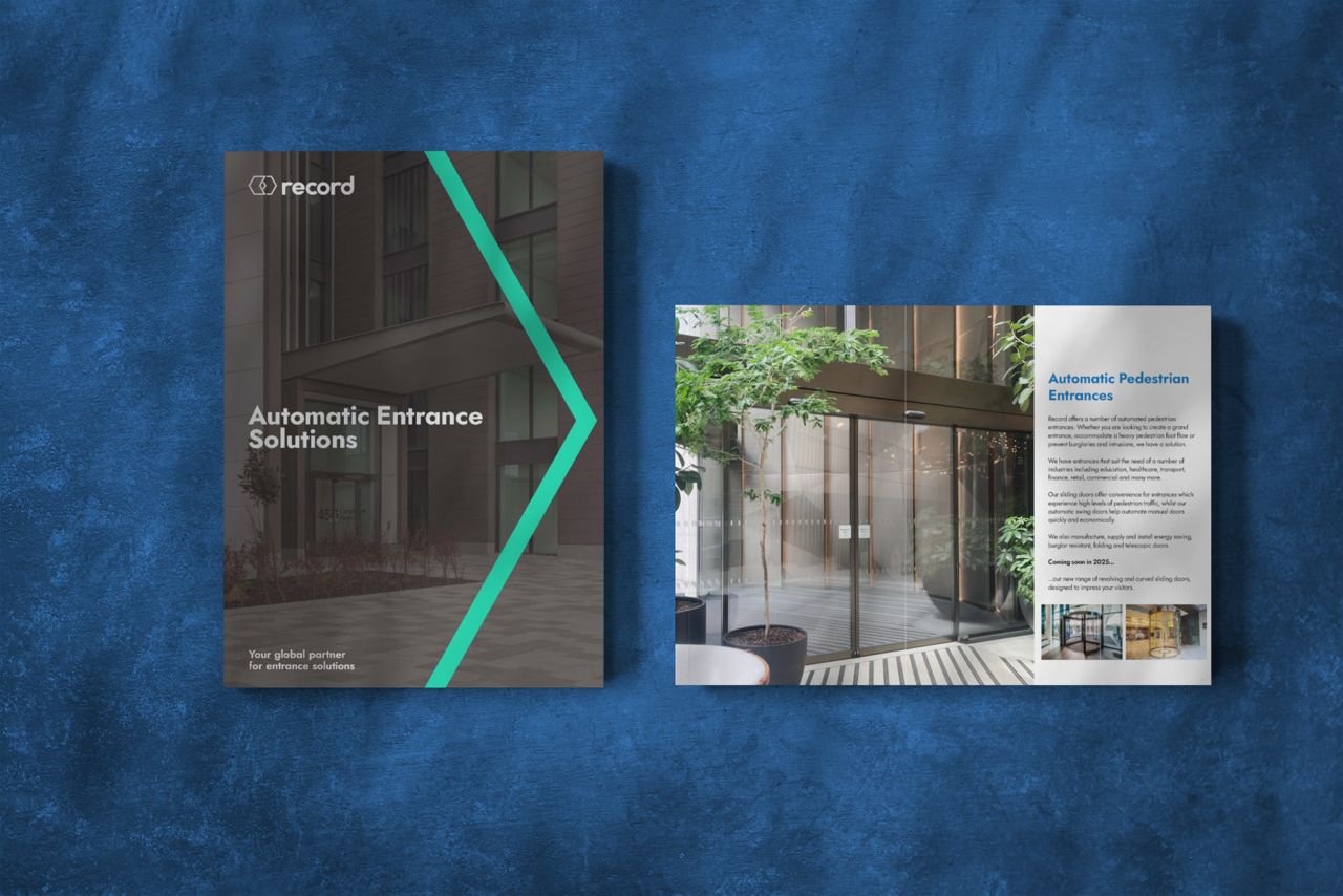 Record product brochure for automatic doors