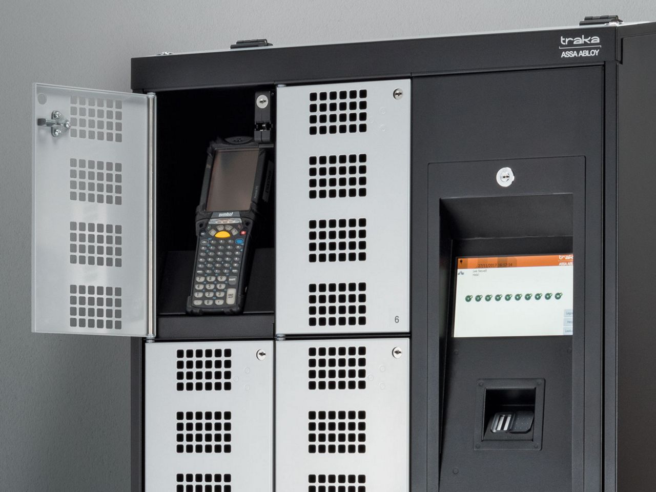 Compartimento de porta aberta de guarda-volumes modular
