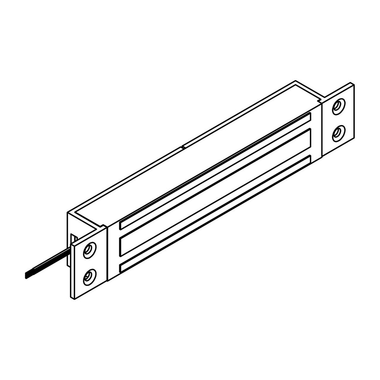 Image: Mini mortise electric holding magnets