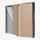 A window sidelight on a door set.
