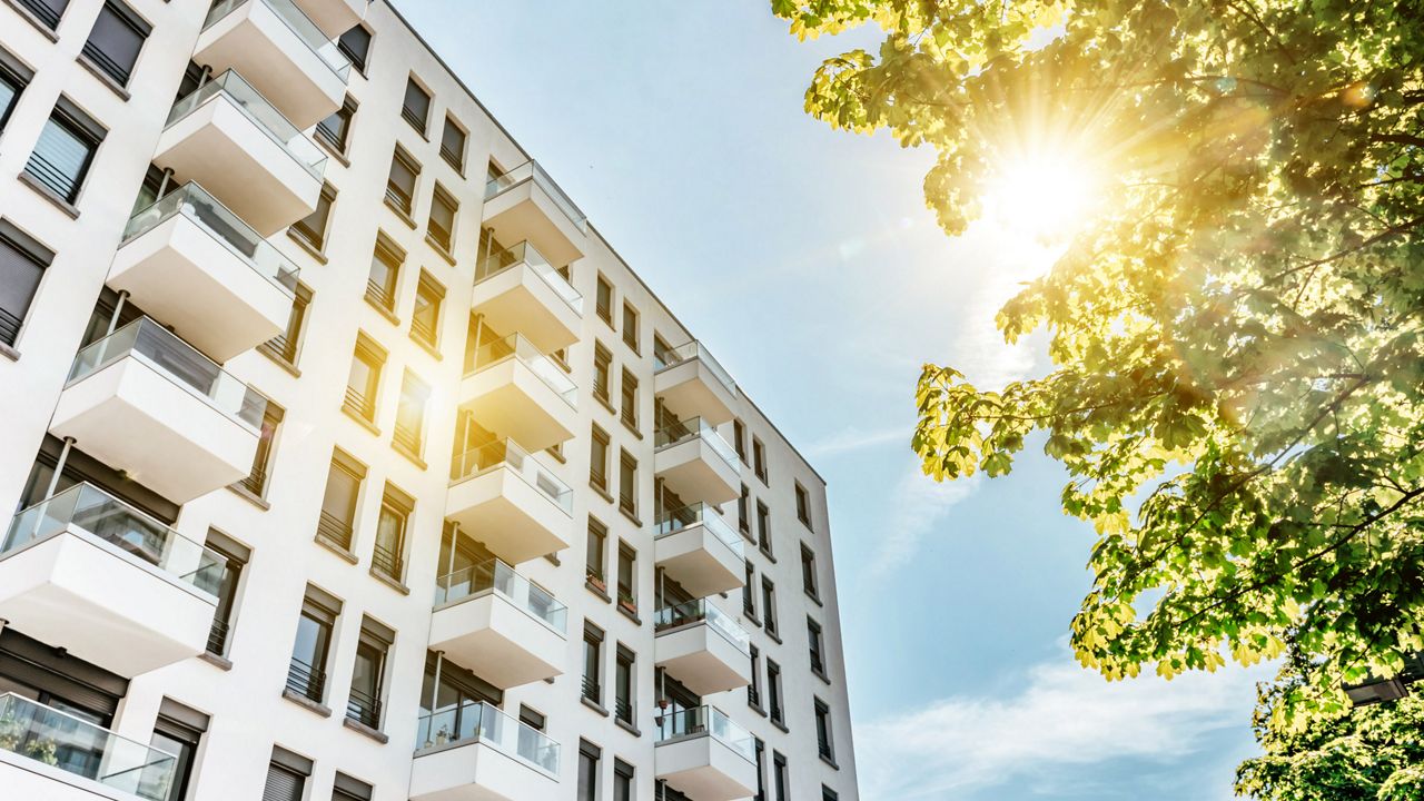 Facciata edificio condominio