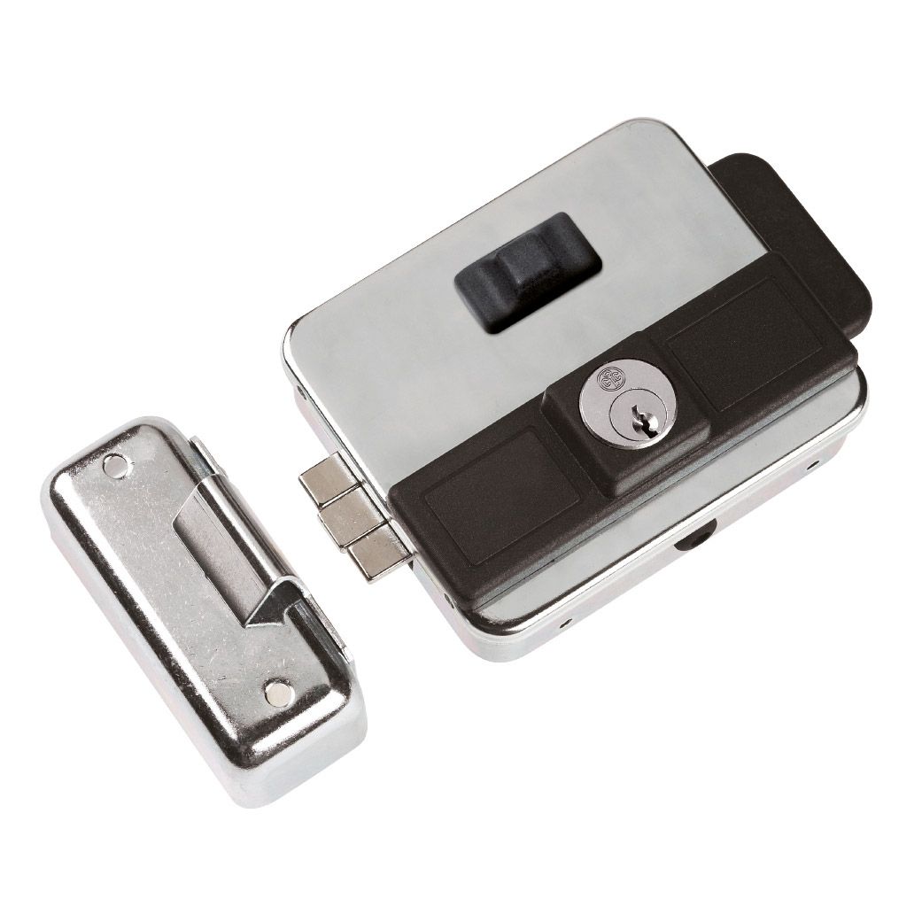 MULTIPLA - Electrical rim locks for gates with button and cylinder